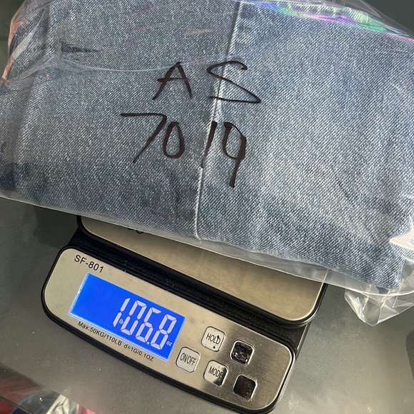 PACSUN ECO PATCHWORK BOYFRIEND JEANS WOMEN SIZE 28x32 BLUE JEANS - Picture 14 of 14